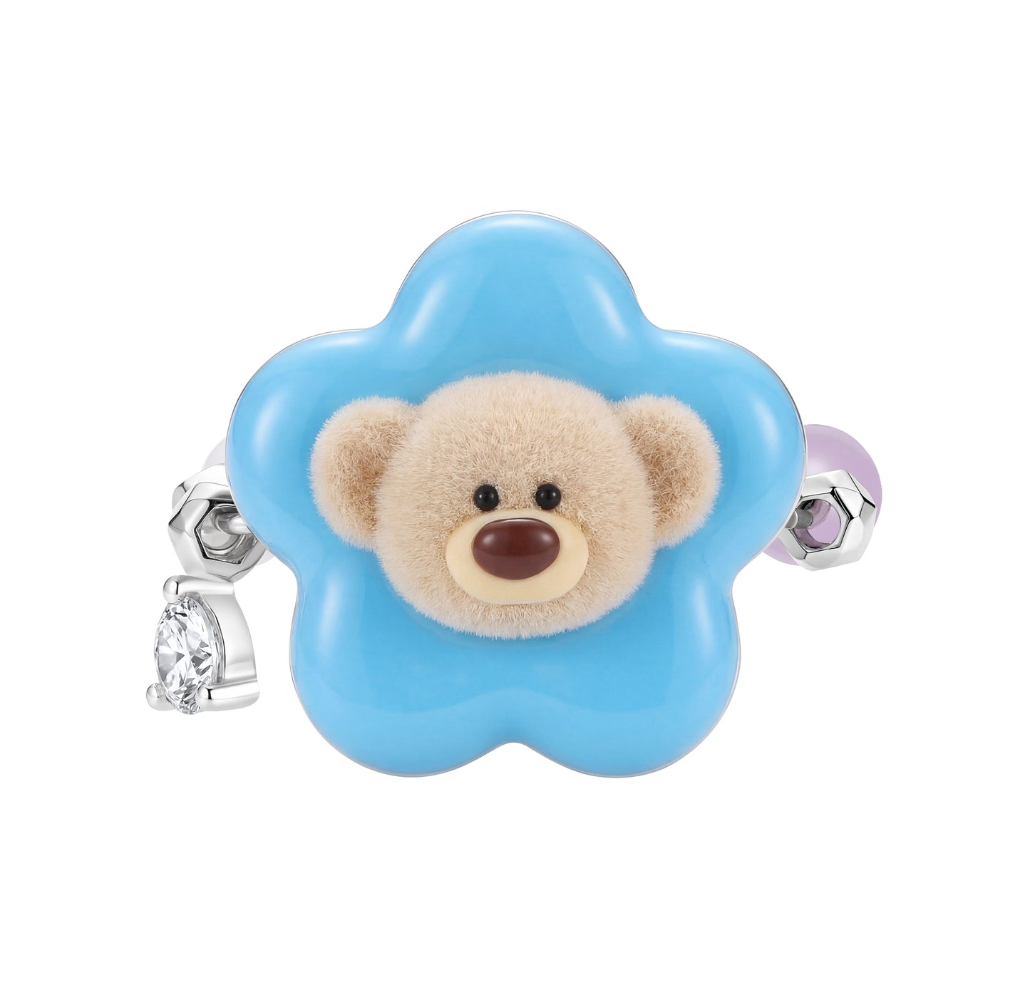 13DE MARZO Colorful Floral Bear Ring - 13DE MARZO