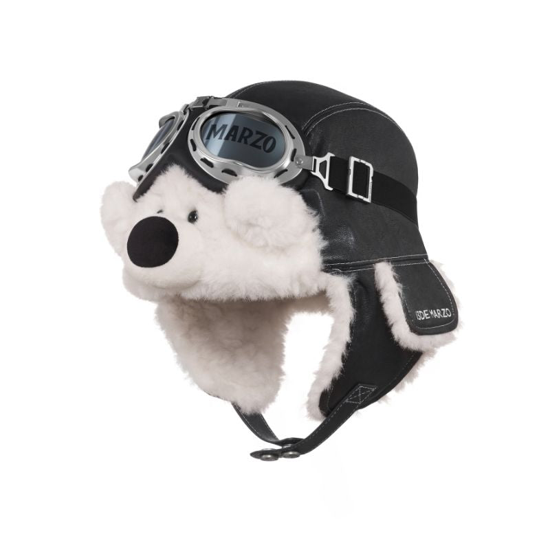 13DE MARZO Pilot Bear Vintage Hat Black - 13DE MARZO