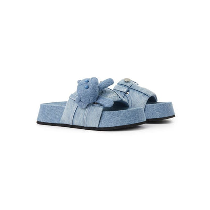 13DE MARZO Denim Bear Slipper - 13DE MARZO