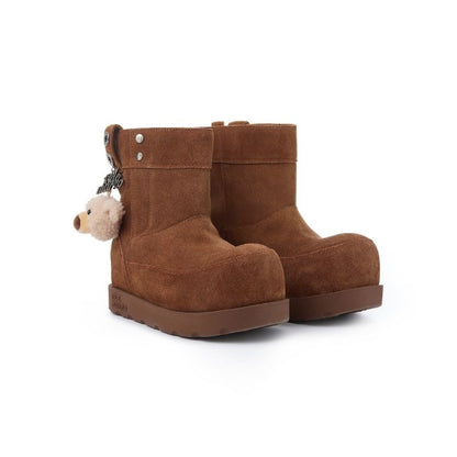 13DE MARZO Logo Snow Boots Brown - 13DE MARZO
