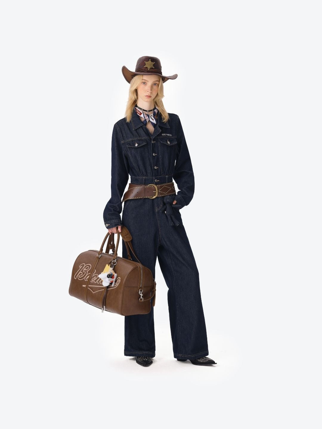 13DE MARZO Pilot Bear Travel Bag Medium Brown - 13DE MARZO