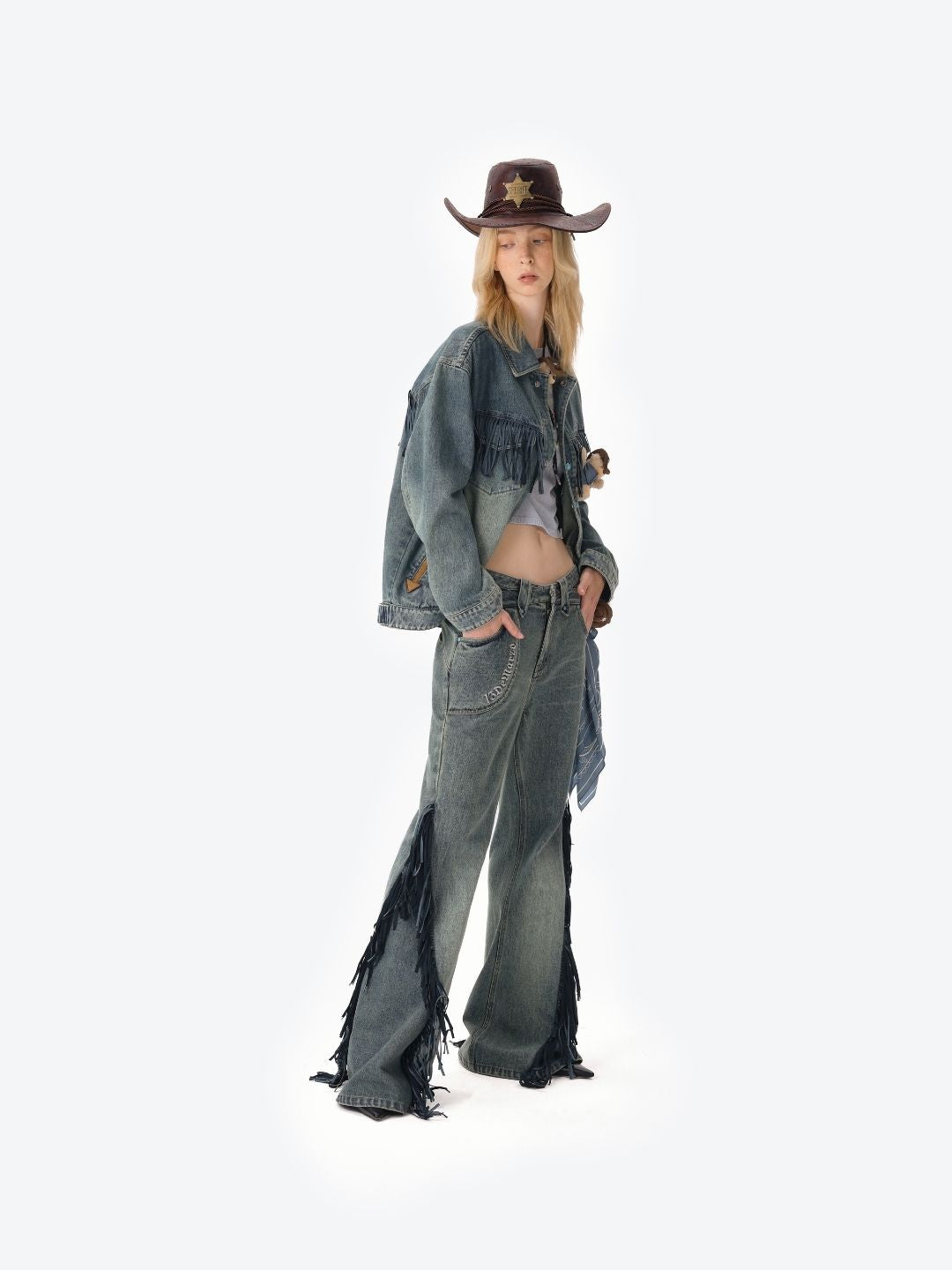 13DE MARZO Western Cowboy Jeans - 13DE MARZO