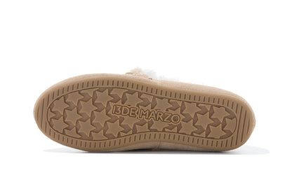 13DE MARZO Plush Bear Loafers Khaki