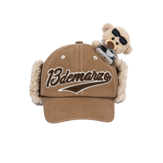 13DE MARZO BabyBear Travel Cap Brown - 13DE MARZO