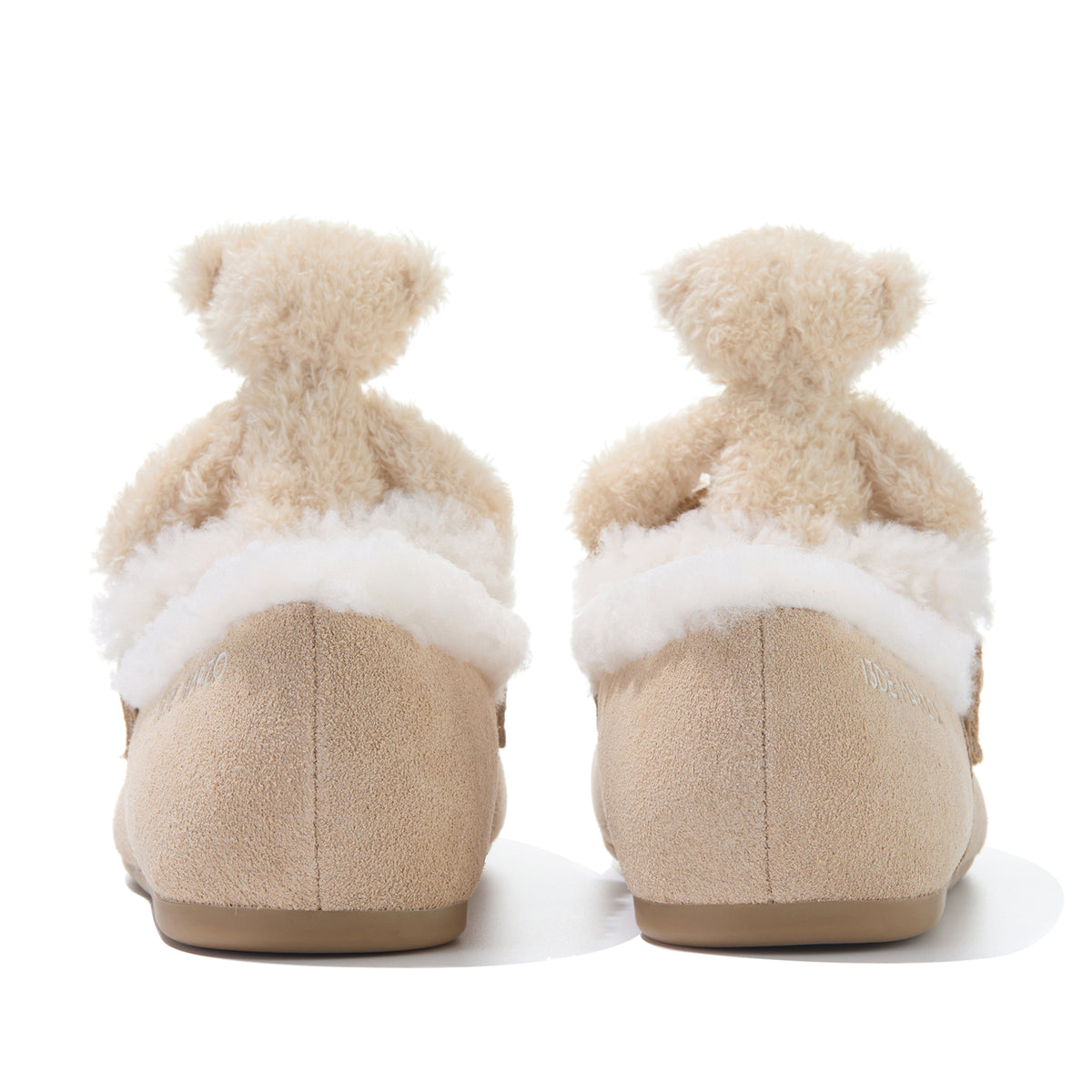 13DE MARZO Plush Bear Loafers Khaki