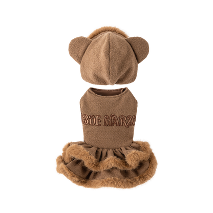13DE MARZO ToBeMarzoBear Pet Dress Khaki