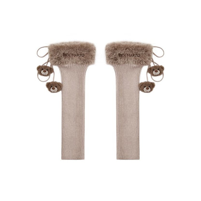 13DE MARZO Doozoo Fuzzy Socks Brown - 13DE MARZO