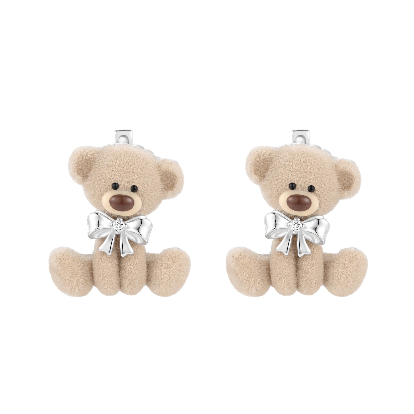 13DE MARZO Cute Sitting Bear Earrings