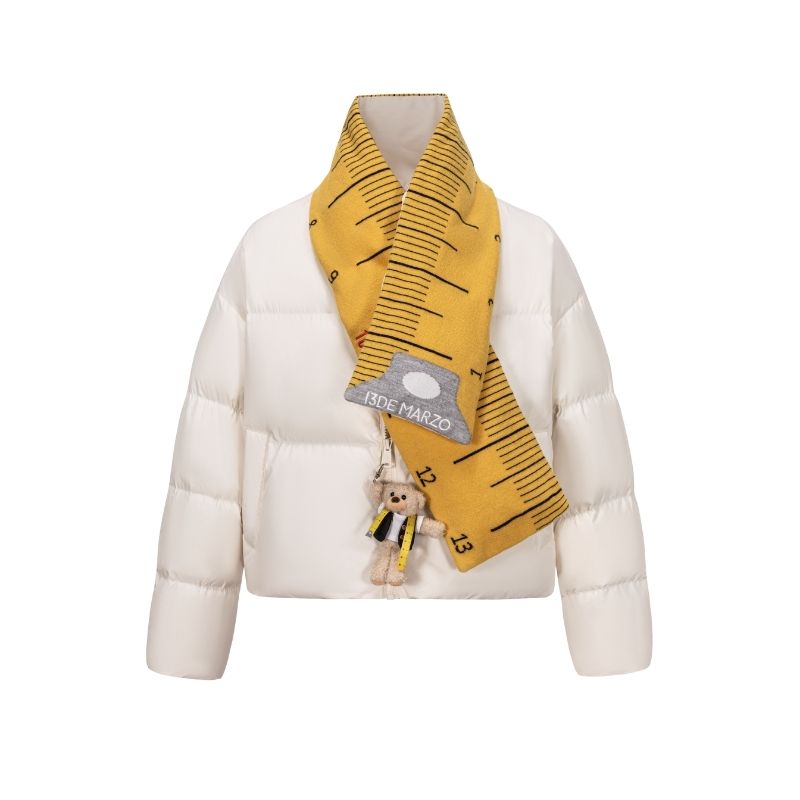 13DE MARZO Tailor Bear Ruler  Down Jacket Beige - 13DE MARZO