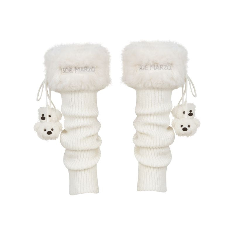 13DE MARZO Doozoo Fuzzy Socks Beige - 13DE MARZO