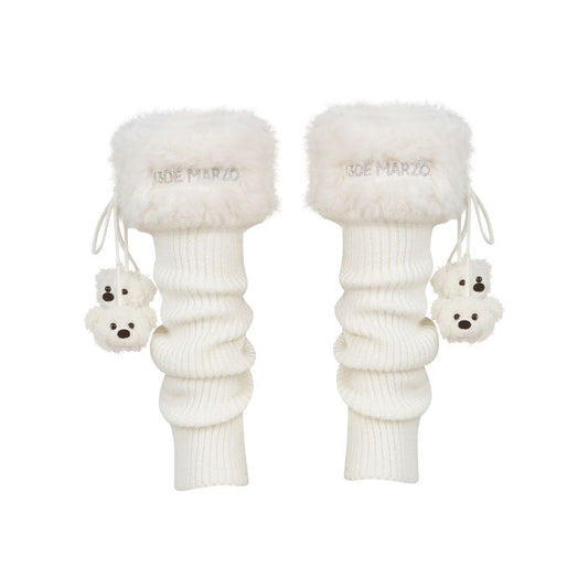 13DE MARZO Doozoo Fuzzy Socks Beige - 13DE MARZO