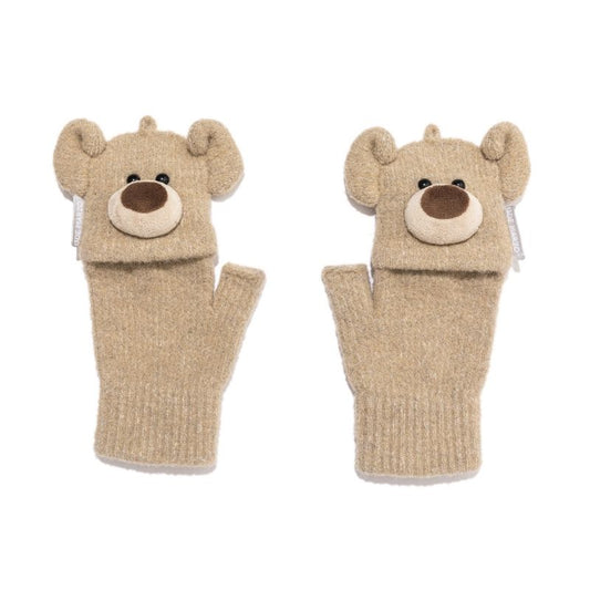 13DE MARZO Bear Two-Way Mittens - 13DE MARZO