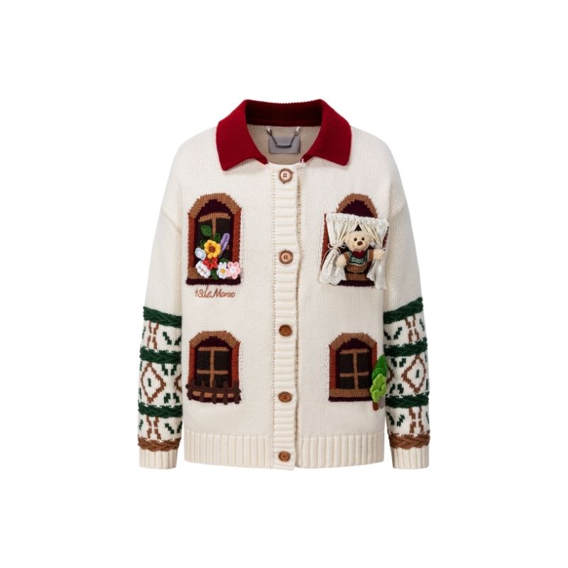 13DE MARZO Bear Window House Cardigan - 13DE MARZO