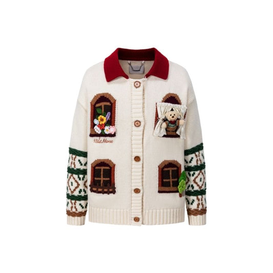 13DE MARZO Bear Window House Cardigan - 13DE MARZO