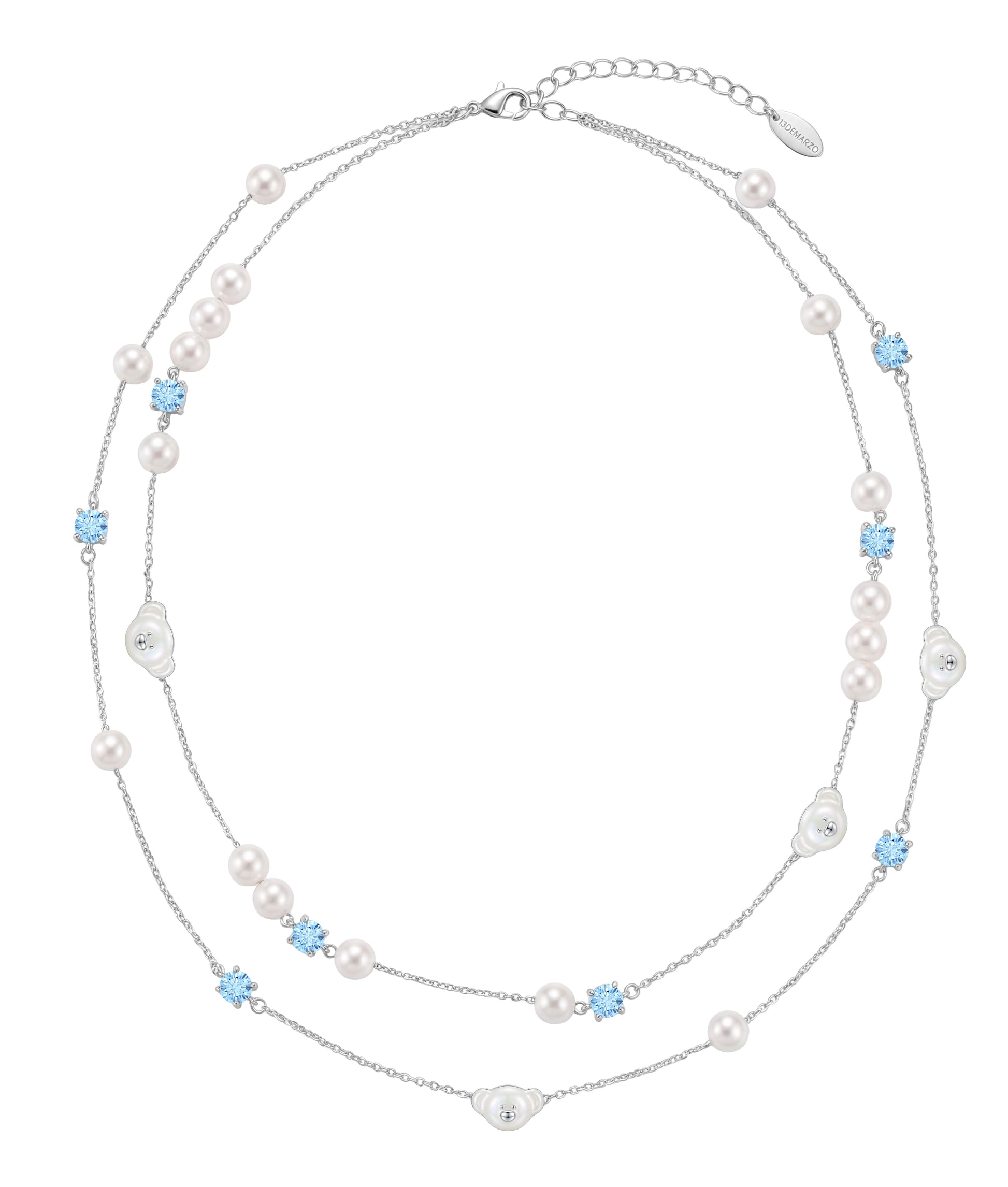 13DE MARZO Starry Bear Double Necklace - 13DE MARZO