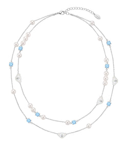 13DE MARZO Starry Bear Double Necklace