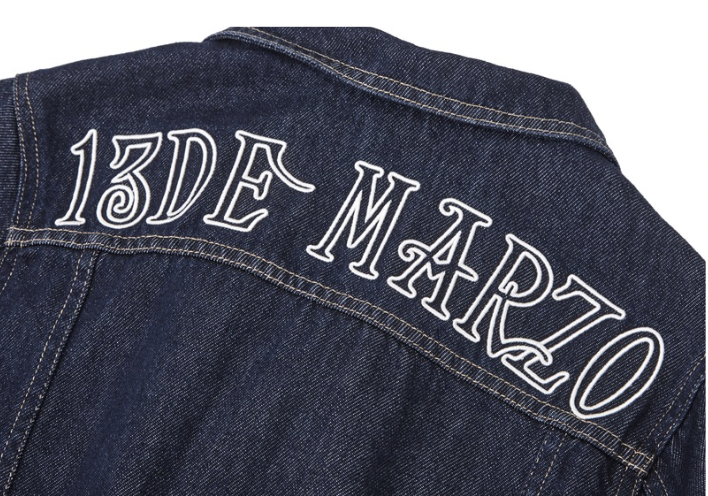 13DE MARZO Bear Denim Jumpsuit Navy Blue - 13DE MARZO