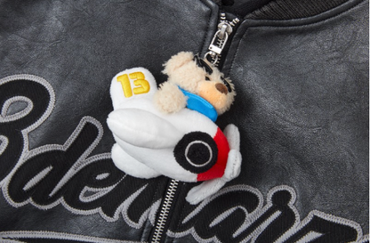 13DE MARZO Pilot Bear Vintage Jacket - 13DE MARZO