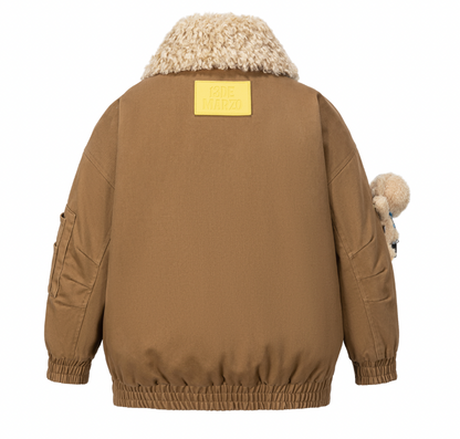 13DE MARZO BabyBear Travel Badge Jacket Brown - 13DE MARZO