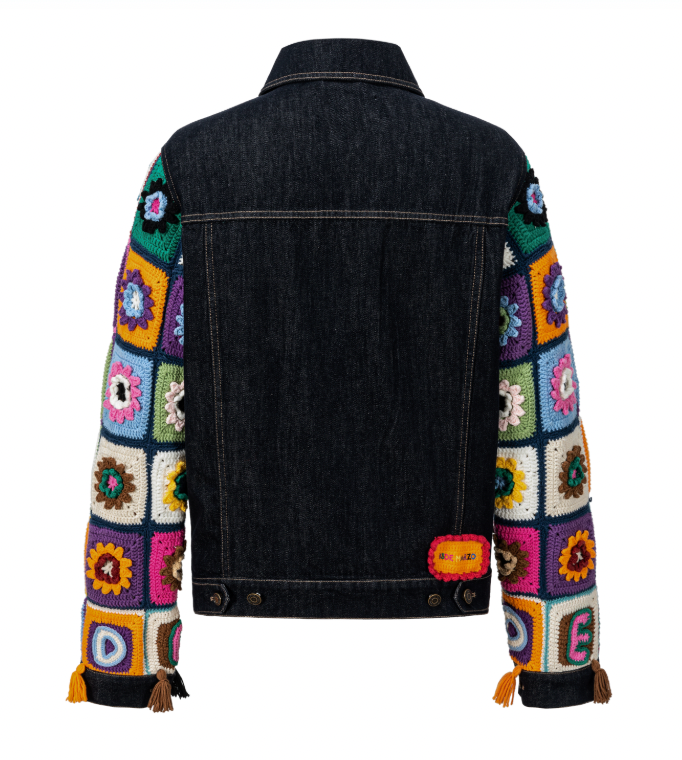 13DE MARZO Square Pattern Denim Jacket - 13DE MARZO