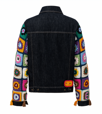 13DE MARZO Square Pattern Denim Jacket - 13DE MARZO