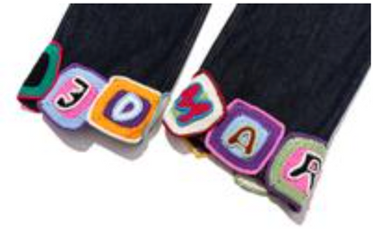 13DE MARZO Square Pattern Jeans - 13DE MARZO