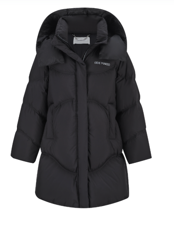 13DE MARZO Bear Puffer Down Jacket Black - 13DE MARZO