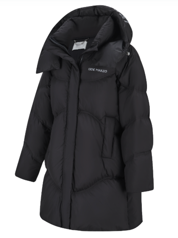 13DE MARZO Bear Puffer Down Jacket Black - 13DE MARZO