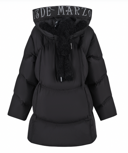 13DE MARZO Bear Puffer Down Jacket Black - 13DE MARZO