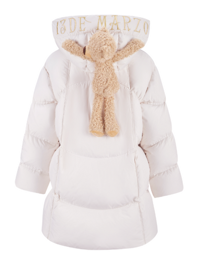 13DE MARZO Bear Puffer Down Jacket Beige - 13DE MARZO