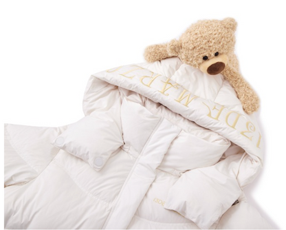 13DE MARZO Bear Puffer Down Jacket Beige - 13DE MARZO