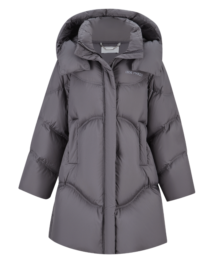 13DE MARZO Bear Puffer Down Jacket Grey - 13DE MARZO