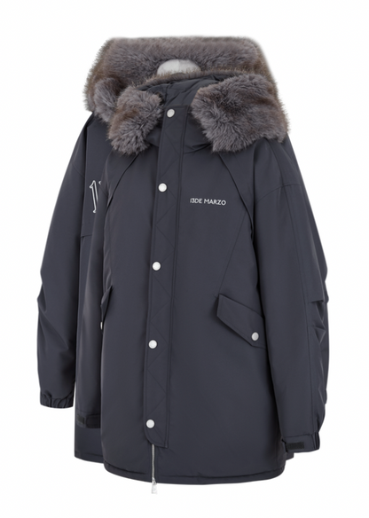 13DE MARZO Doozoo Parka Down Jacket Grey - 13DE MARZO