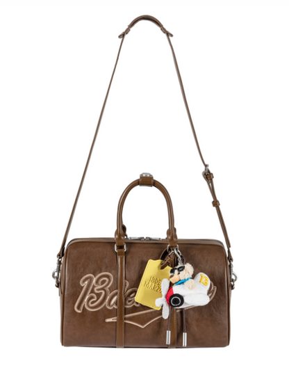 13DE MARZO Pilot Bear Travel Bag Smal Brown - 13DE MARZO