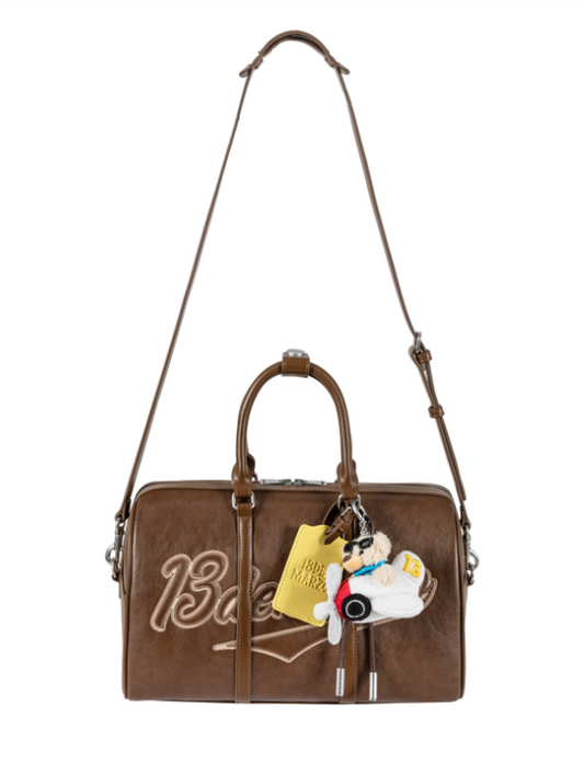 13DE MARZO Pilot Bear Travel Bag Smal Brown - 13DE MARZO