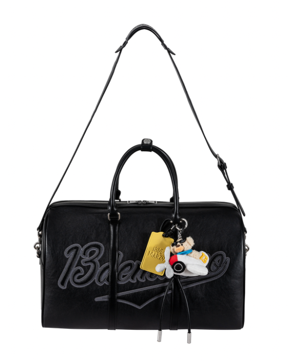 13DE MARZO Pilot Bear Travel Bag Medium Black - 13DE MARZO