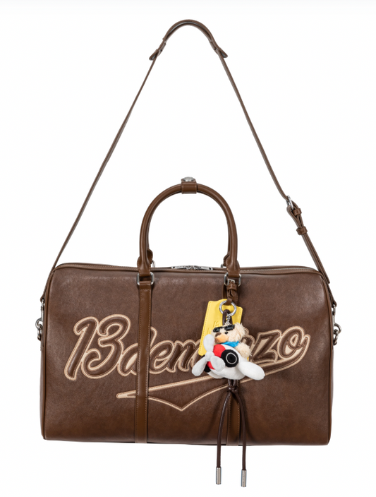 13DE MARZO Pilot Bear Travel Bag Medium Brown - 13DE MARZO