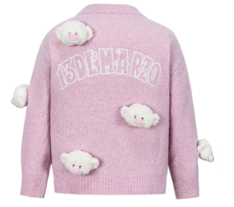 13DE MARZO BabyBear Full Sweater Pink - 13DE MARZO