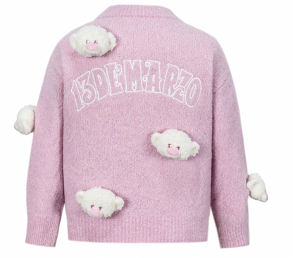 13DE MARZO BabyBear Full Sweater Pink - 13DE MARZO