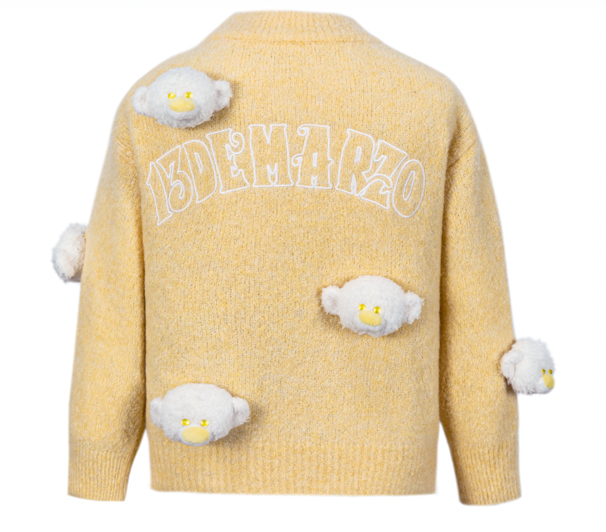 13DE MARZO BabyBear Full Sweater Yellow - 13DE MARZO