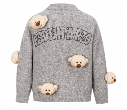 13DE MARZO BabyBear Full Sweater Grey - 13DE MARZO