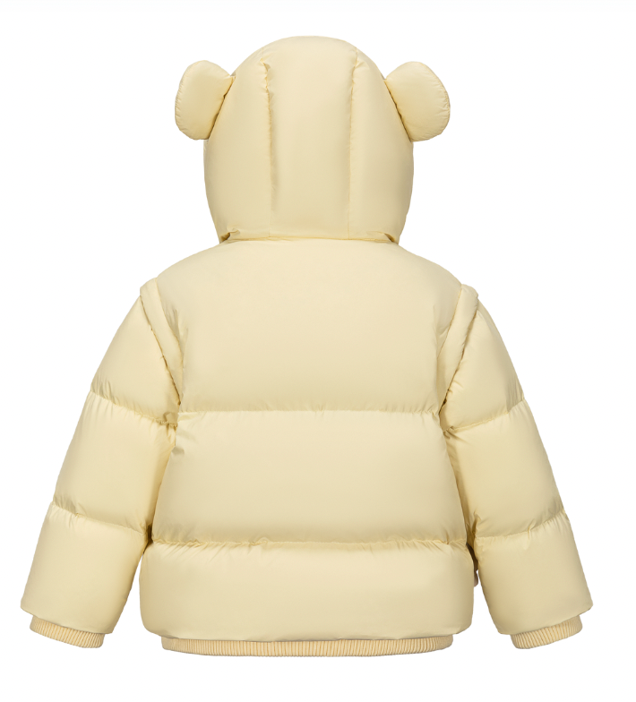 13DE MARZO BabyBear Detachable Down Jacket Yellow - 13DE MARZO