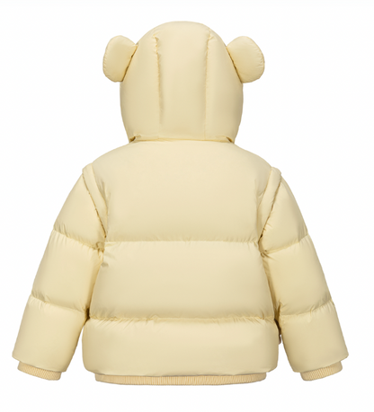 13DE MARZO BabyBear Detachable Down Jacket Yellow - 13DE MARZO