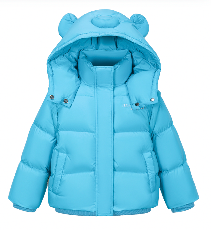 13DE MARZO BabyBear Detachable Down Jacket Blue - 13DE MARZO