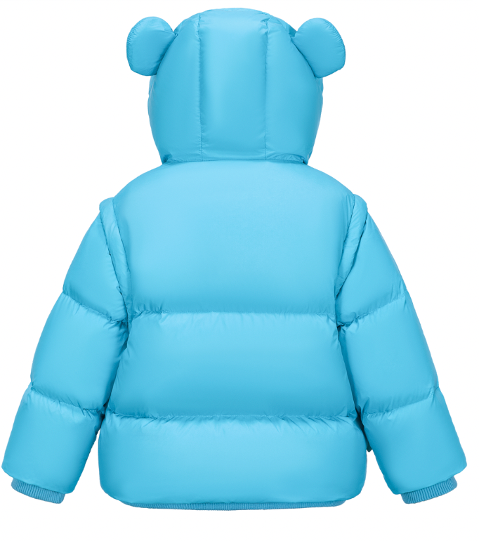13DE MARZO BabyBear Detachable Down Jacket Blue - 13DE MARZO