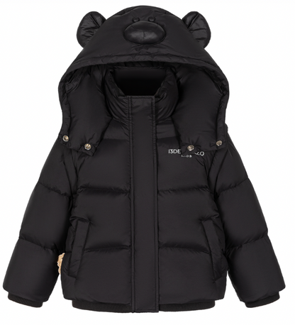 13DE MARZO BabyBear Detachable Down Jacket Black - 13DE MARZO