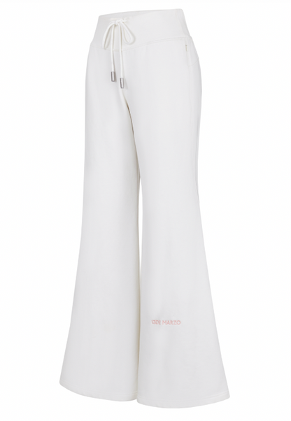 13DE MARZO Base Wide Flare Pants White - 13DE MARZO