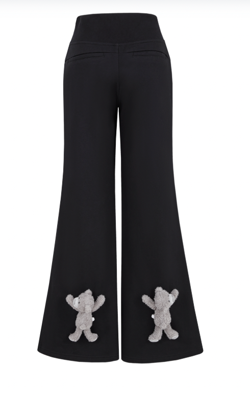 13DE MARZO Base Wide Flare Pants Black - 13DE MARZO