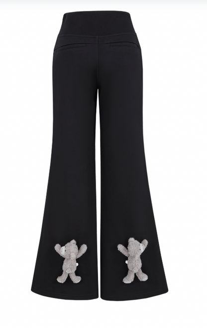 13DE MARZO Base Wide Flare Pants Black - 13DE MARZO