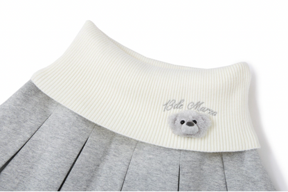 13DE MARZO Bear Head Upper Skirt Grey - 13DE MARZO